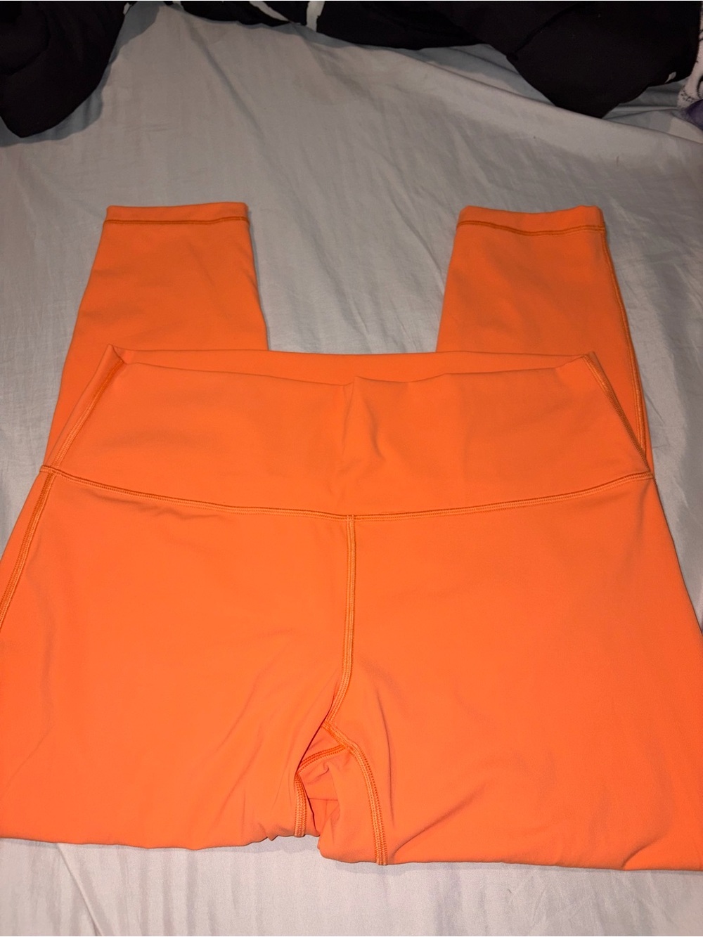 NWOT Lululemon Orange High-Waist Active Leggings